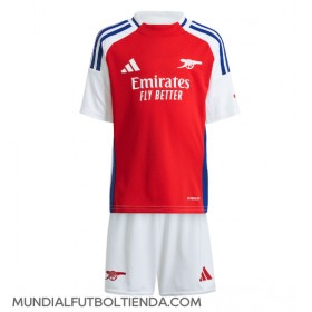 Camiseta Arsenal Primera Equipación Replica 2024-25 para niños mangas cortas (+ Pantalones cortos)